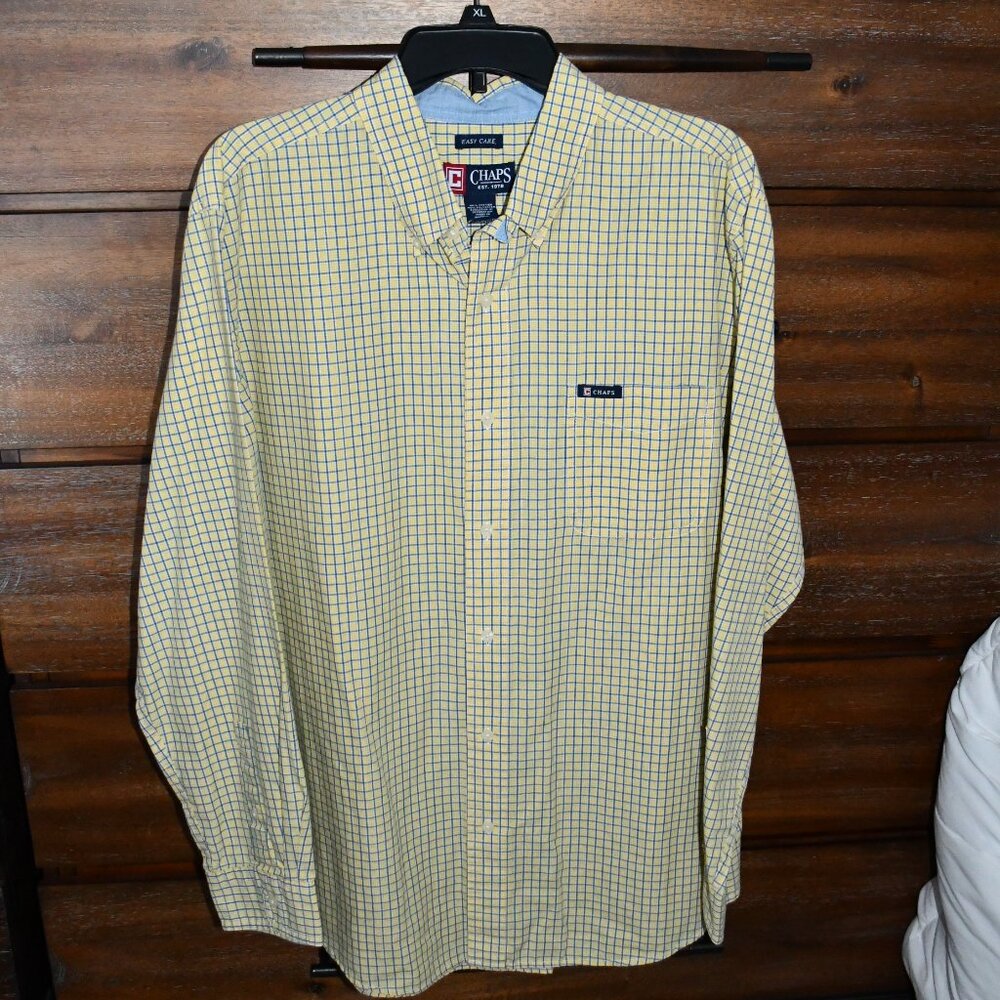 Men's CHAPS Long Sleeve Button Down Shirt XL
